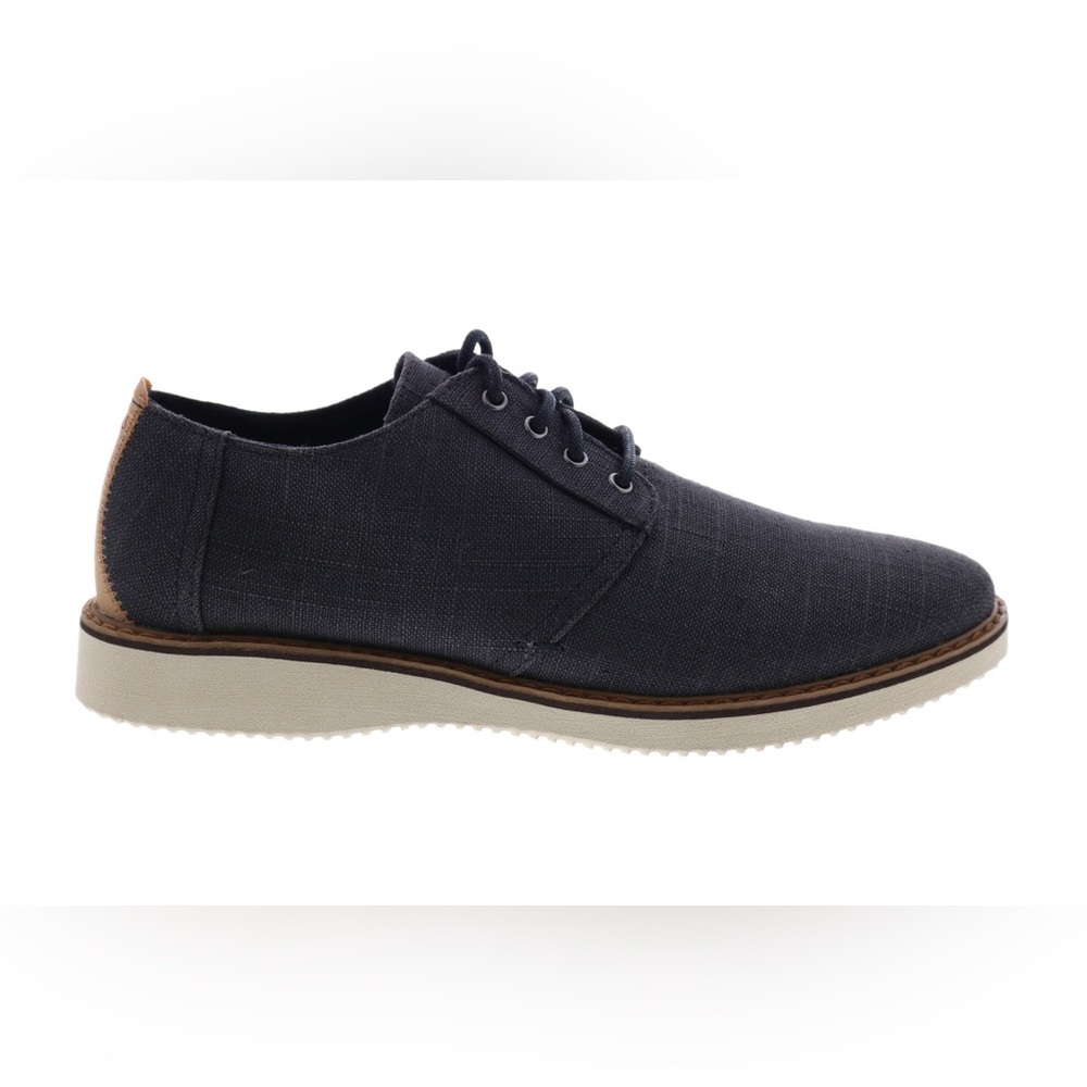 🆕 | TOMS | Preston | Men’s Black Canvas Oaxfords & Lace Up Plain Toe | Size 7
